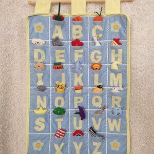 25" Alphabet 3D Wall Hanging with Toys - Plush Quilted
